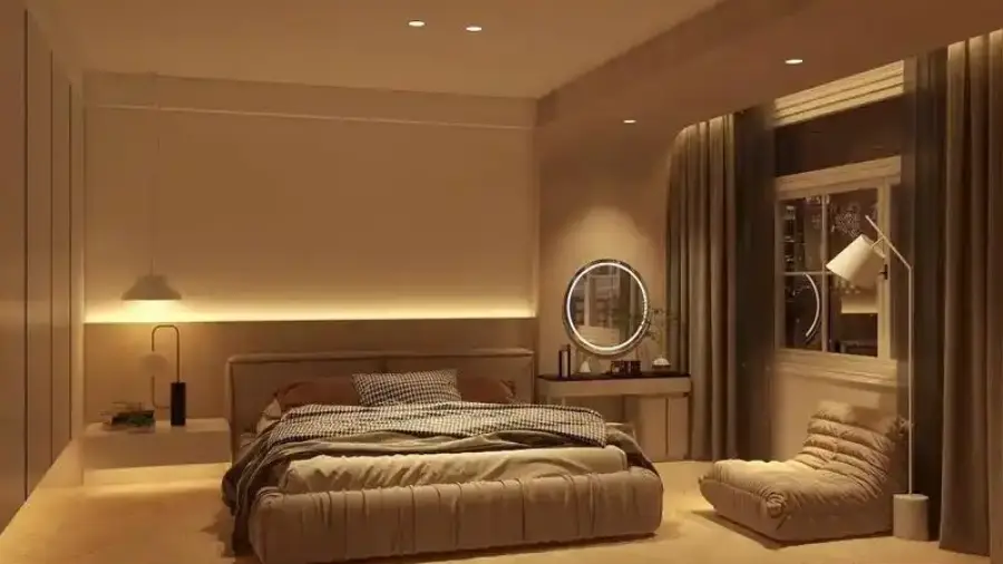 3000K bedroom lighting for example