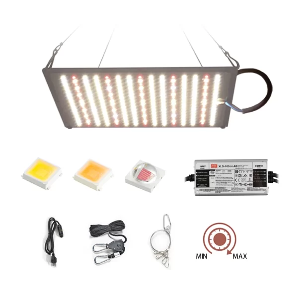 Casyoo 100W Quantum Board Grow Light IP65 660nm Full Spectrum