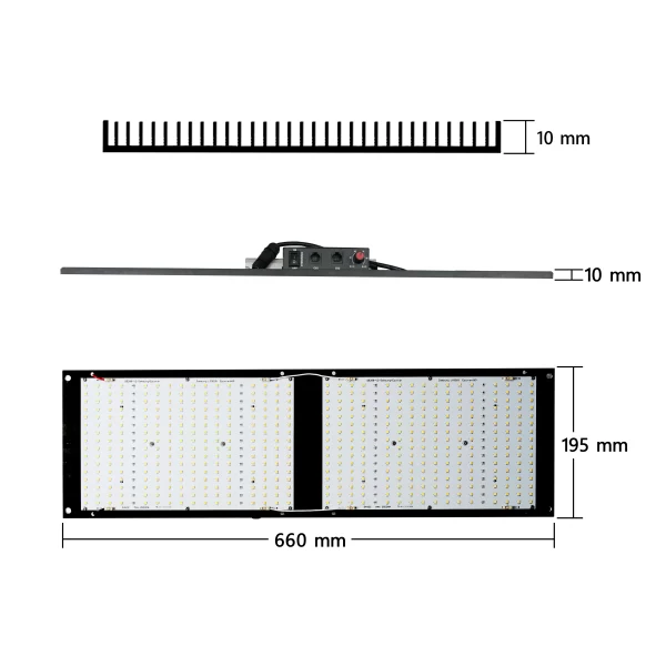 Casyoo QB288 240W Quantum Board Grow Light Osram 660nm Full Spectrum