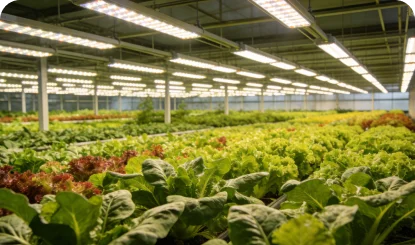 Grow light panels using in Commercial Greenhouse Lighting