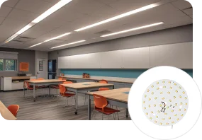 LED PCB used for indoor panel lights in classroom