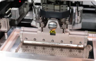 Solder paste printing for LED PCB assembly production