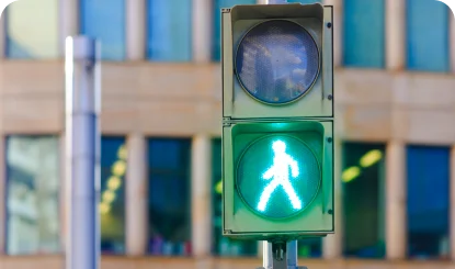 Pedestrian signal PCB for crossing lights